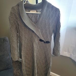 Calvin Klein gray sweater dress.  Size M.